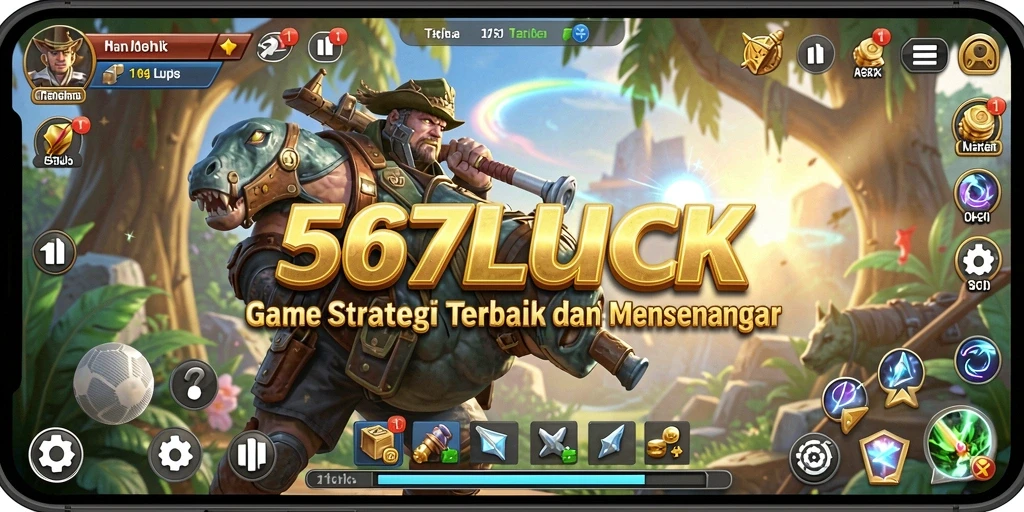 Menampilkan aksi seru dalam gameplay 567LUCK.