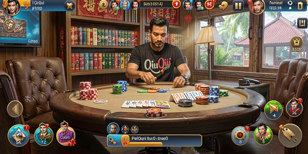 Screenshot gameplay QiuQiu yang seru dan interaktif di 5ZK.