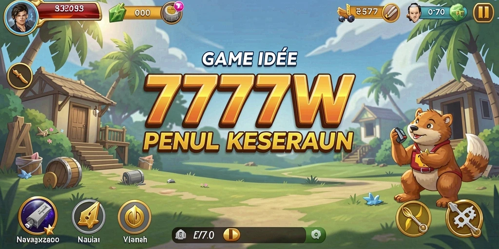 Tangkapan layar permainan <strong>7777W</strong> menunjukkan momen seru dalam gameplay Idle.