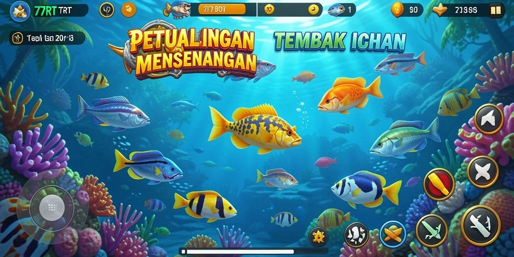 Screenshot gameplay Tembak Ikan yang penuh aksi.