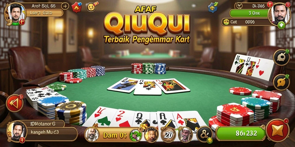Tampilan gameplay seru QiuQiu dalam AFAF.