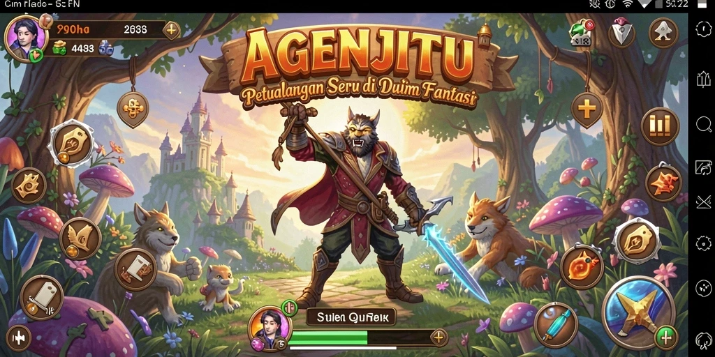 Tampilan gameplay AGENJITU yang menegangkan dan menarik