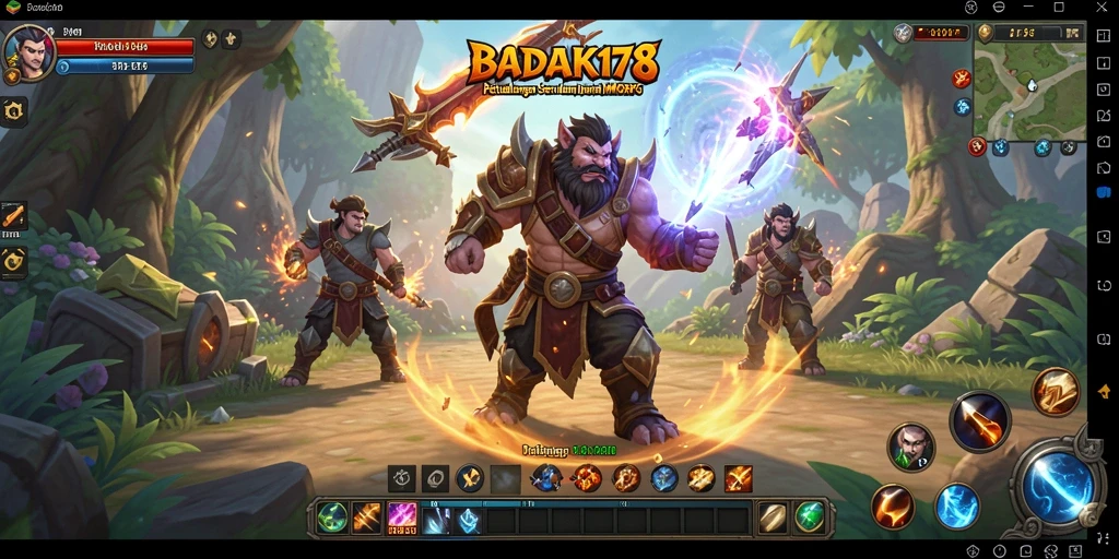 Screenshot menampilkan gameplay seru dalam BADAK178, dunia MMORPG yang menawan.