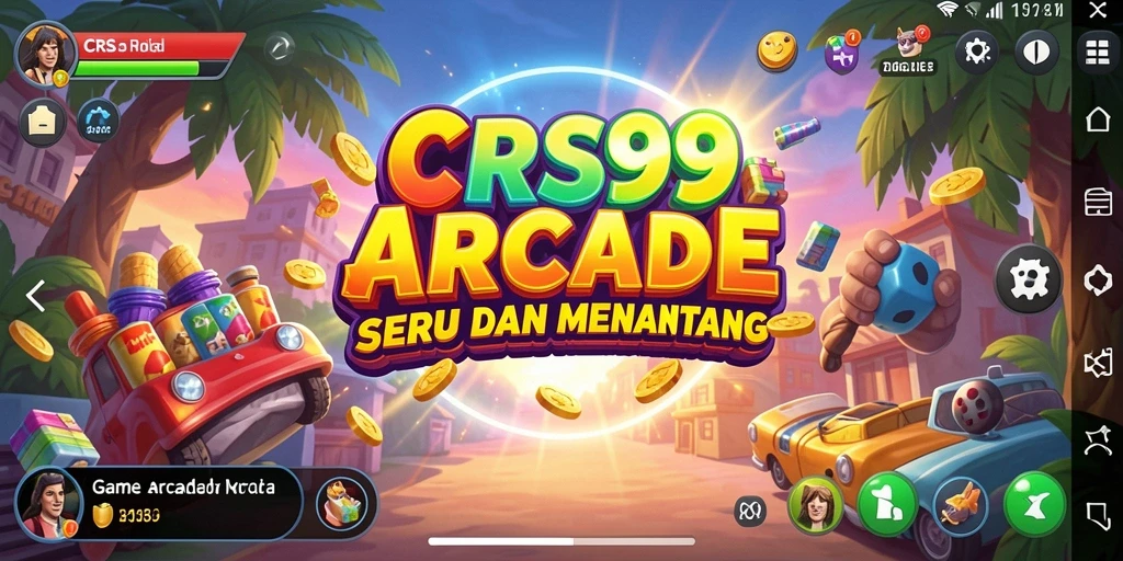 Tampilan gameplay CRS99 dengan aksi seru dalam game Arcade.