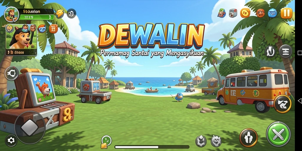 Tampilan gameplay <strong>DEWALIN</strong> yang menarik dan penuh warna.