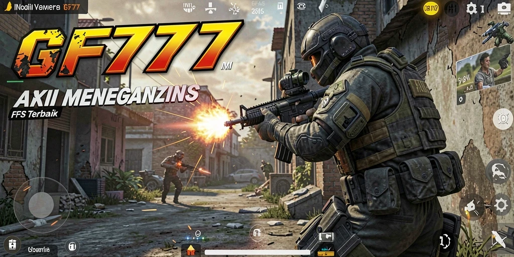 Tangkapan layar gameplay GF777 menampilkan aksi seru di medan perang.