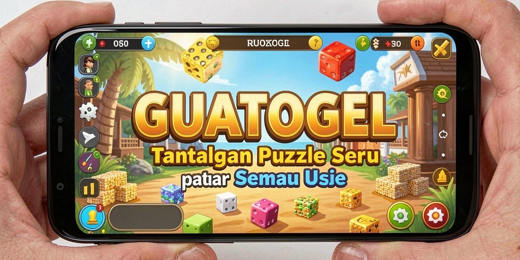 Tampilan menarik dari gameplay <strong>GUATOGEL</strong> yang penuh tantangan Puzzle.