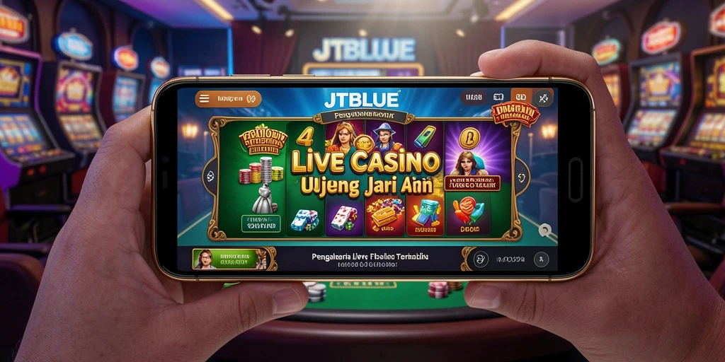 Tampilan gameplay Live Casino JTBLUE yang menarik dan interaktif.