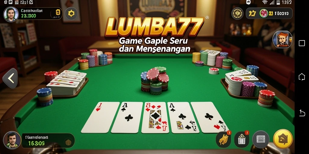 Gameplay seru dalam LUMBA77 yang penuh strategi Gaple.