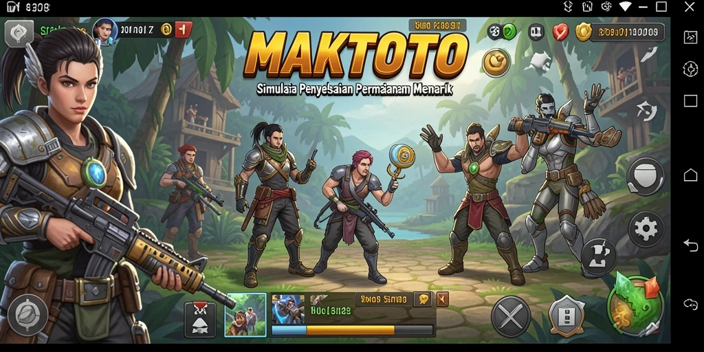 Tangkapan layar gameplay <strong>MAKTOTO</strong> menunjukkan pengalaman simulasi yang mendalam.