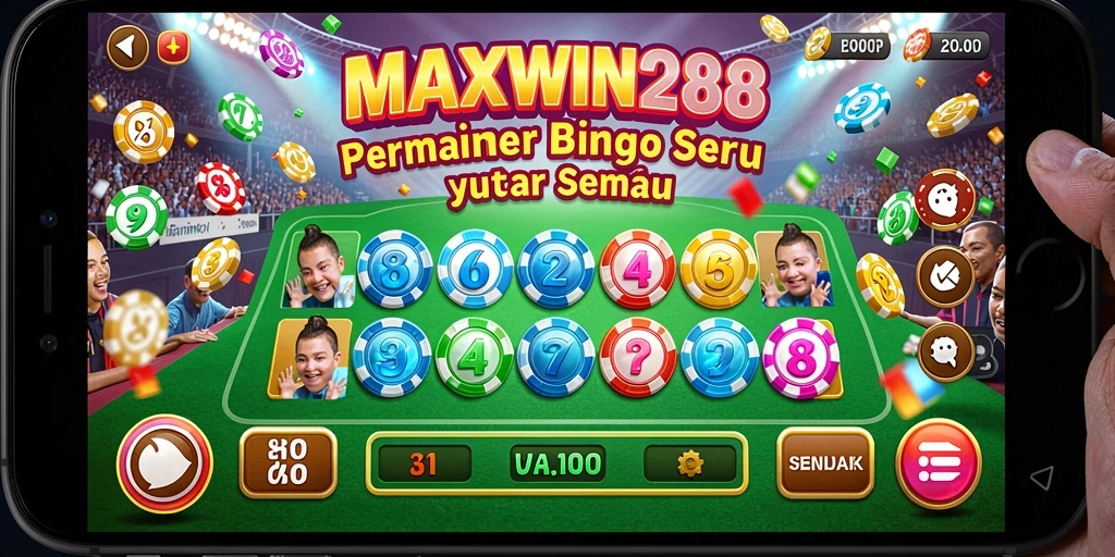 Tampilan gameplay seru dari MAXWIN288 saat bermain Bingo.