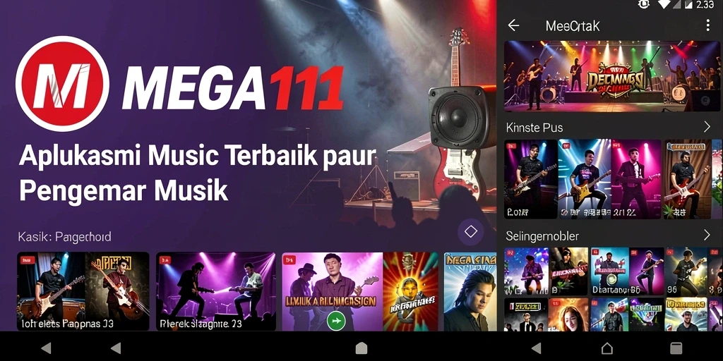 Tampilan gameplay seru MEGA111 dengan musik yang menggugah semangat.
