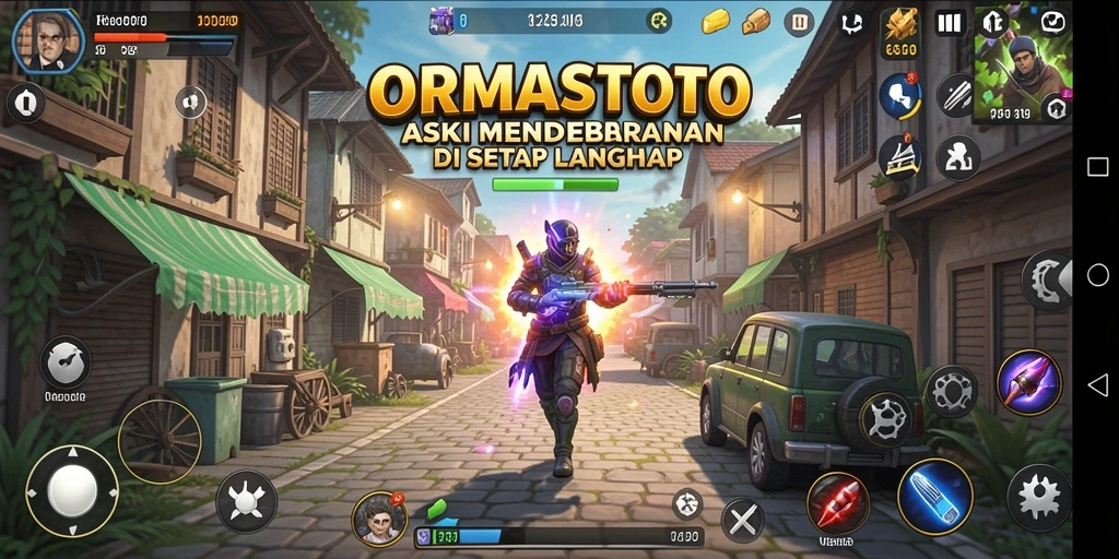 Tampilan menarik dari gameplay ORMASTOTO dengan serangan mendebarkan.