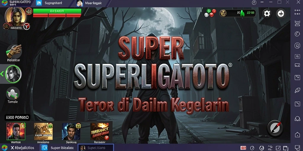 Gameplay SUPERLIGATOTO yang menakutkan dan penuh ketegangan.