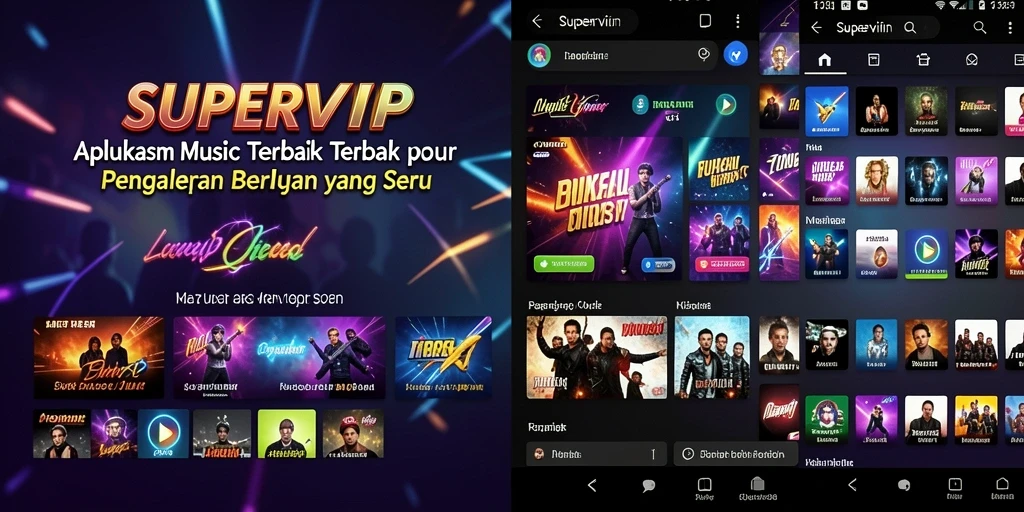 Screenshot gameplay <strong>SUPERVIP</strong> menampilkan aksi bermain musik yang seru.