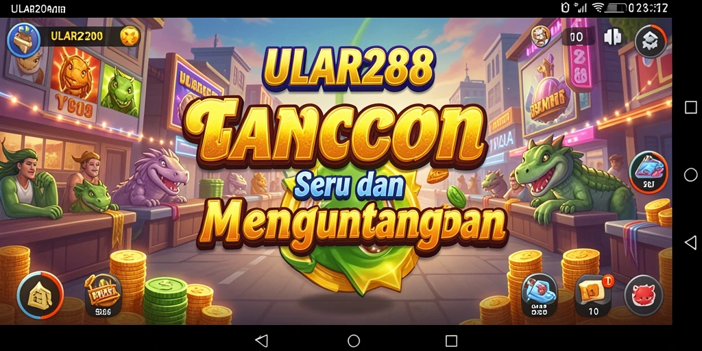 Tangkapan layar gameplay ULAR288 yang menunjukkan pengelolaan usaha yang seru.